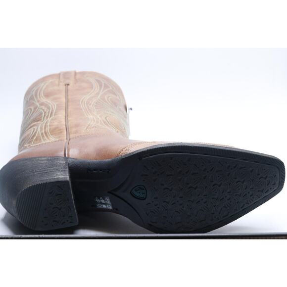 ARIAT BMVY9 Womens Round Up D Toe Wingtip Western Boot Sandstorm 9 Wide - Picture 2 of 6